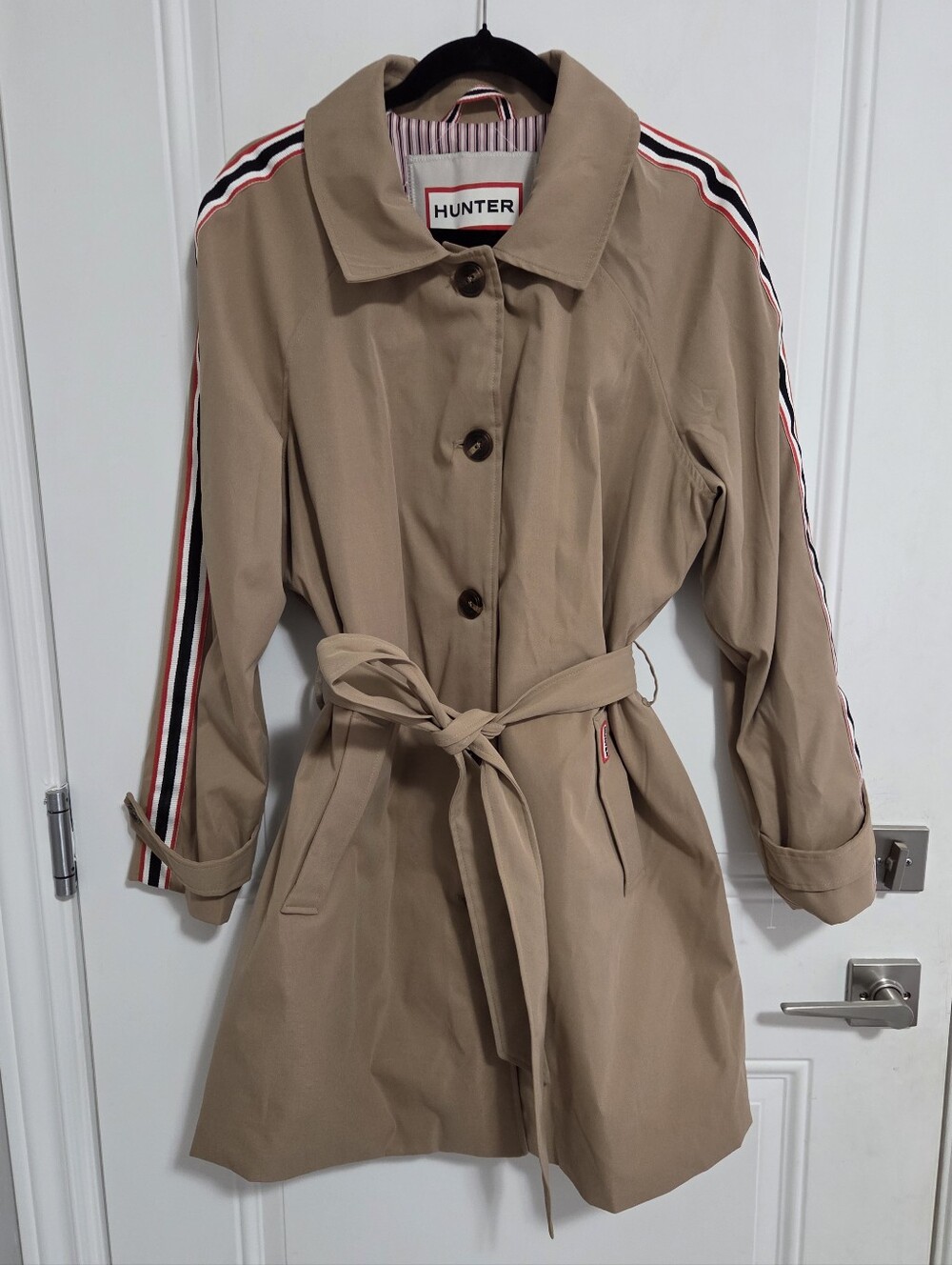 NWT - Hunter Women's Spohia Water Resistant Trench Coat - Size L